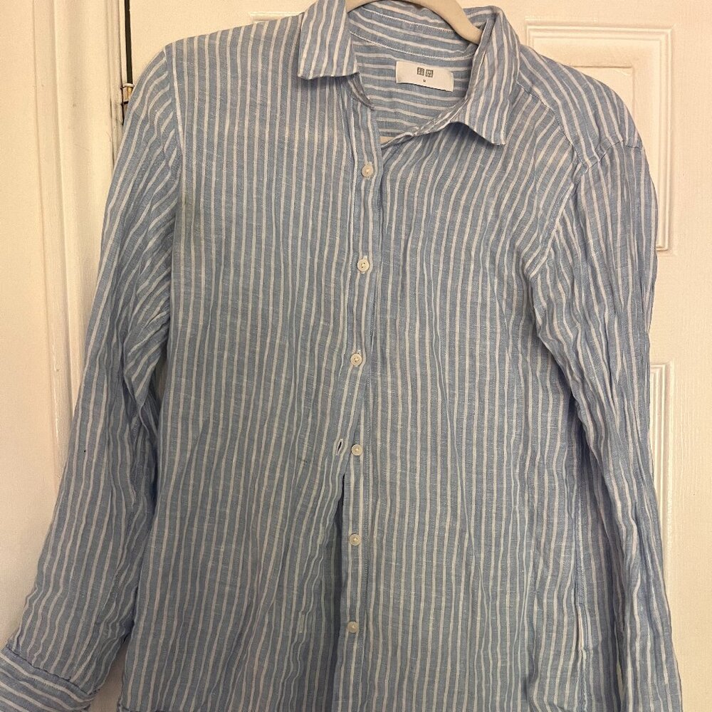 Uniqlo Striped Dress Shirt - Casual